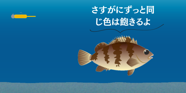 カラーローテーションしないとメバルに飽きられてしまう